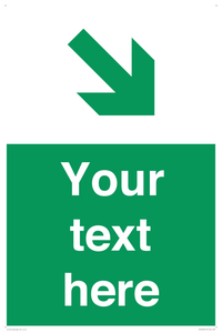 Custom Safe condition: Green Down right arrow